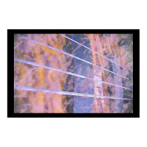 Bass guitar strings pickups grunge tiger eye poster