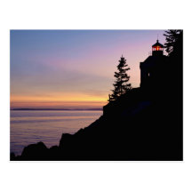Bass Harbor lighthouse on Mt. Desert Island, Postcard