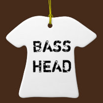 Bass Head t-shirt ornament ornaments