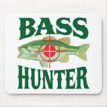 Bass Hunter mousepads by FishNHuntObsessions Bass Hunter mousepads