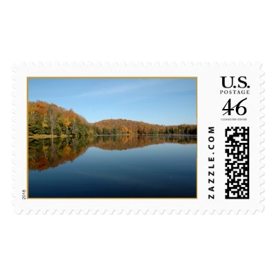 Bass Lake Reflections Stamp by JaguarPhotos