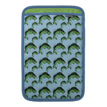Bass Pattern Blue MacBook Air Sleeves
