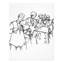 Bass Player Band Outline Bluegrass Personalized Announcements