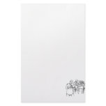 Bass Player Band Outline Bluegrass Customized Stationery