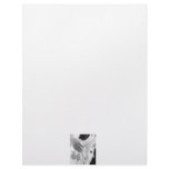 Bass player , bass and hand, negative image letterhead design