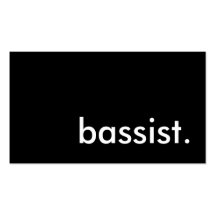 bass player. business card