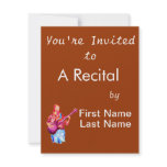 Bass Player, Colorful watercolour painting Custom Announcement