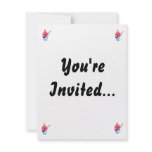 Bass Player, Colorful watercolour painting Custom Invite