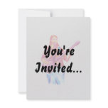 Bass Player, Colorful watercolour painting Custom Announcements