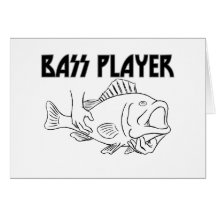 Bass Player Greeting Card
