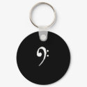 Bass Player Keychain