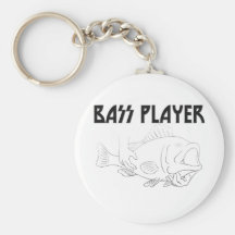 Bass Player Keychain