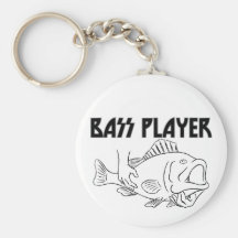 Bass Player Keychain