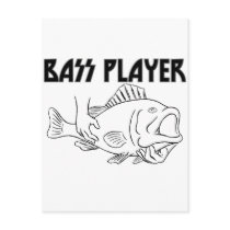 Bass Player Post Cards