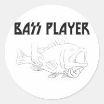 Bass Player Sticker