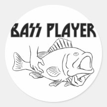 Bass Player Sticker