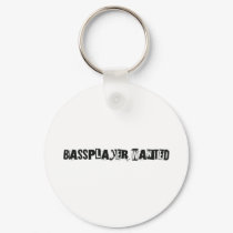 Bass player Wanted keychains