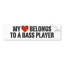 Bass Players Girl bumper stickers by magarmor Bass Players Girl bumper stickers