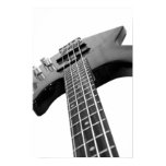 bass, guitar, strings, neck, head, black, rock,