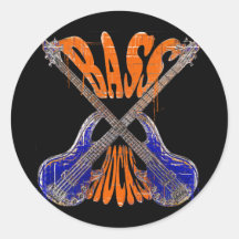Bass Rocks Stickers