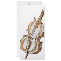 Bass Violin rack cards