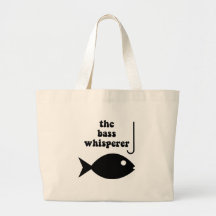 bass whisperer tote bag