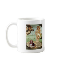 Basset 1 - Birth of Venus mugs by masterpiecedogs Basset 1 - Birth of Venus mugs