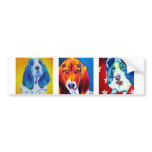 Basset #1 bumper sticker