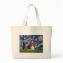 Basset 1 - Starry Night Tote Bag