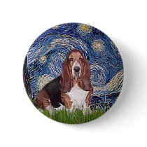 Basset 1 - Starry Night Pin