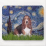 Basset 1 - Starry Night Mouse Pads