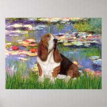 Basset 2 - Lilies 2 Poster
