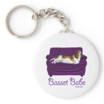 Basset Babe Key Chains