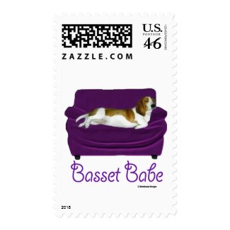 Basset Babe stamp
