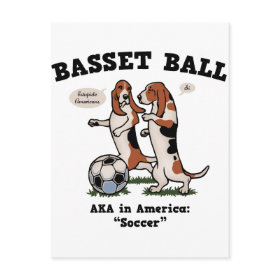 Basset Ball postcard