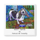 BASSET CAMPING REFRIGERATOR MAGNET