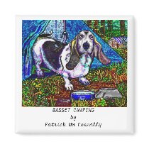 BASSET CAMPING magnets