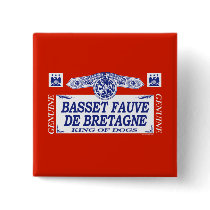 Basset Fauve De Bretagne buttons by dogbreedz Basset Fauve De Bretagne buttons