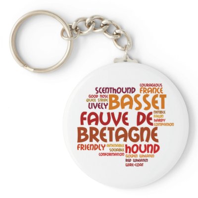 Basset Fauve de Bretagne Key Chains by WryBreedsinWords