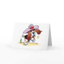Basset Got Drool? Blank Notecard