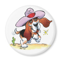 Basset Got Drool? Medium Magnet