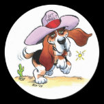 Basset Got Drool? Small Sticker