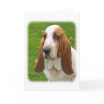 Basset Hound 8K92D-07_2 Greeting Cards
