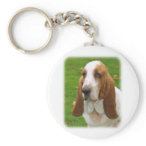 Basset Hound 8K92D-07_2 Key Chain