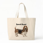 Basset Hound Tote Bags