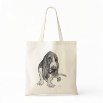 Basset Hound Tote Bag