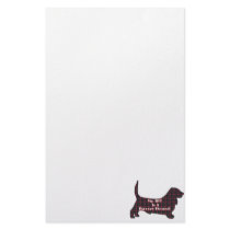Basset Hound BFF Stationery Paper