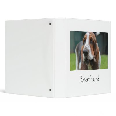 Basset Hound 3 Ring Binders by BassetHounds