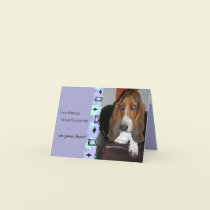Basset Hound Birthday Greeting Card