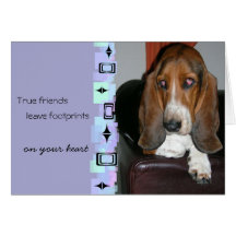 Basset Hound Birthday Greeting Card